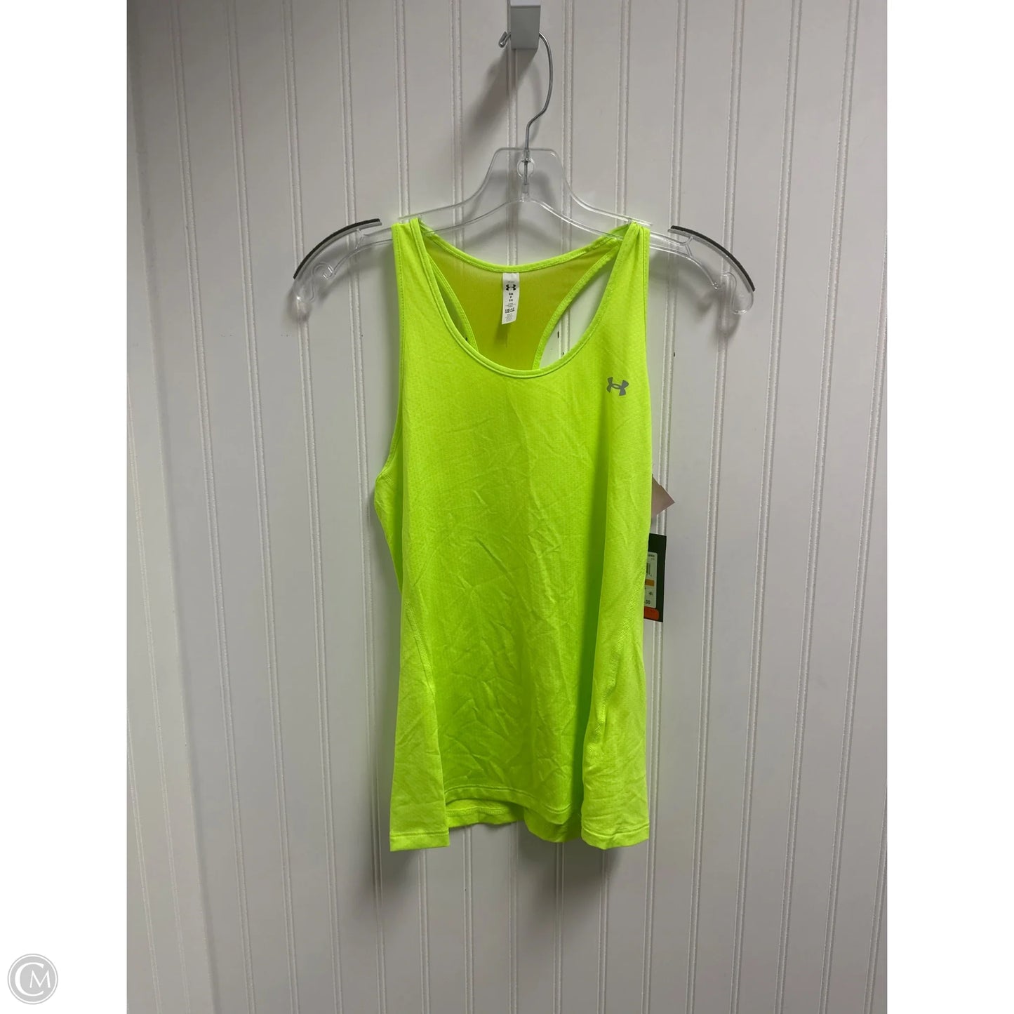 Athletic Top Short Sleeve By Under Armour In Yellow, Size: S