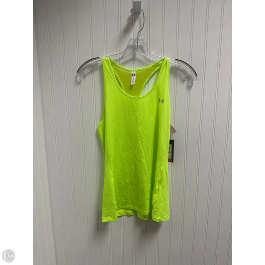 Athletic Top Short Sleeve By Under Armour In Yellow, Size: S