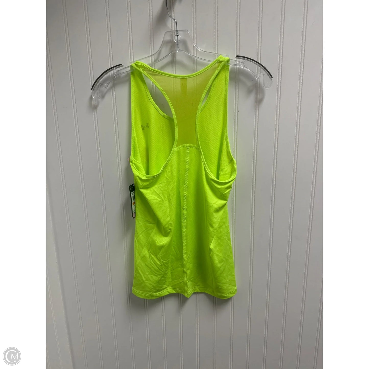 Athletic Top Short Sleeve By Under Armour In Yellow, Size: S