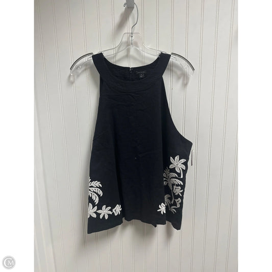 Top Sleeveless By Ann Taylor In Black, Size: Xl