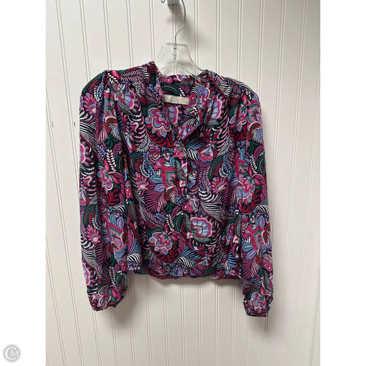 Top Long Sleeve By Loft In Purple, Size: Xsp