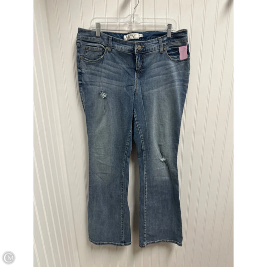 Jeans Boot Cut By Torrid In Blue Denim, Size: 16
