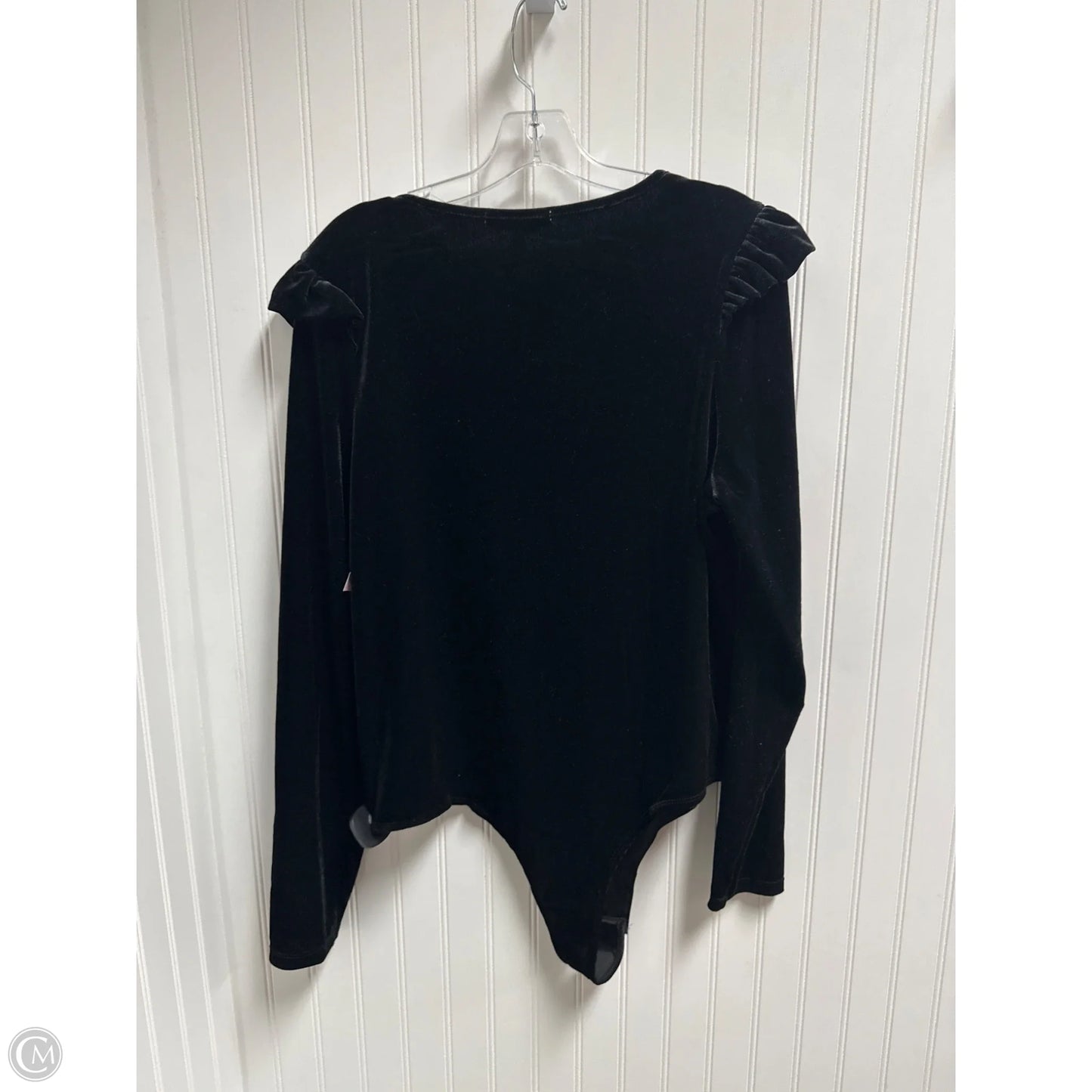 Top Long Sleeve By Celebrity Pink In Black, Size: 1x
