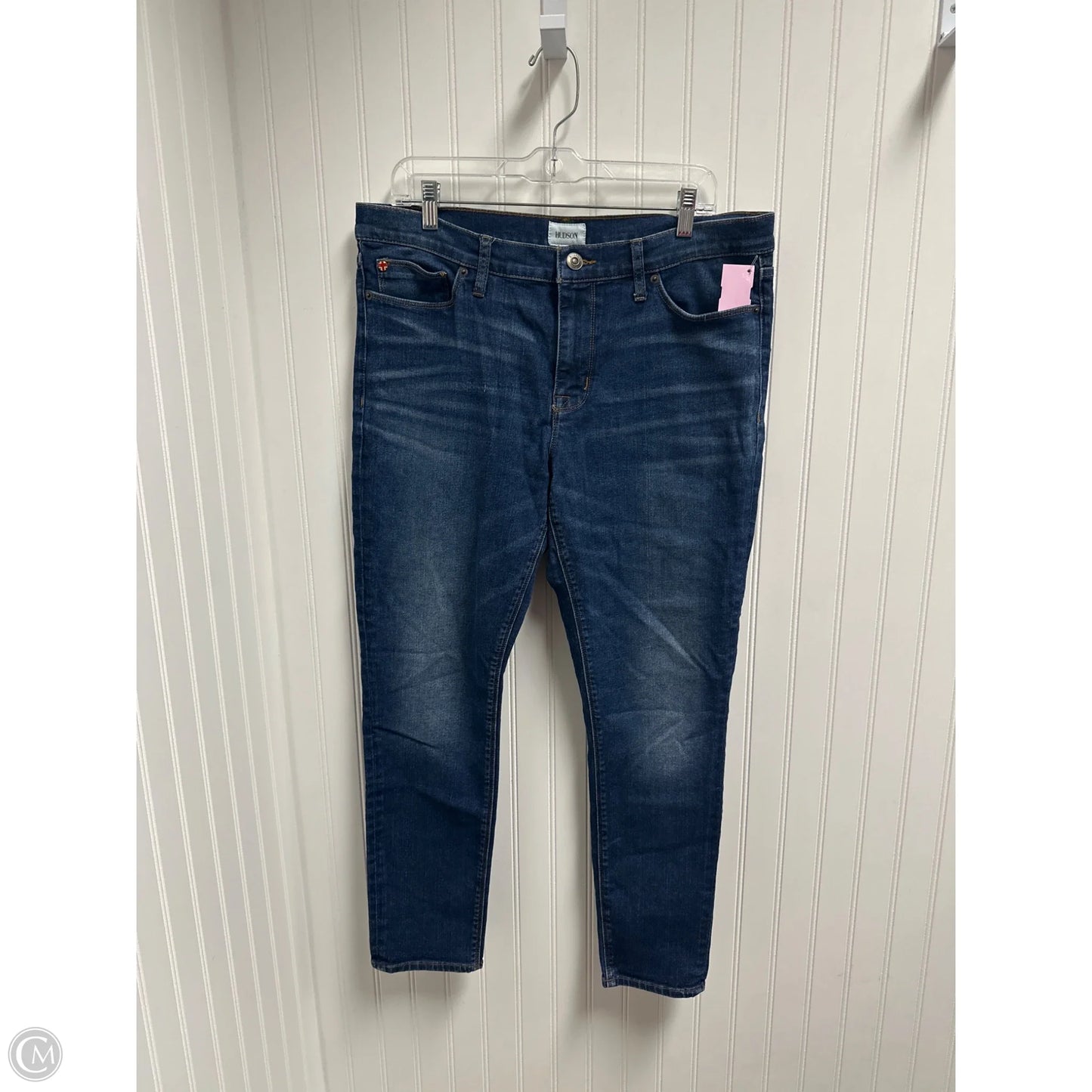 Jeans Skinny By Hudson In Blue Denim, Size: 16