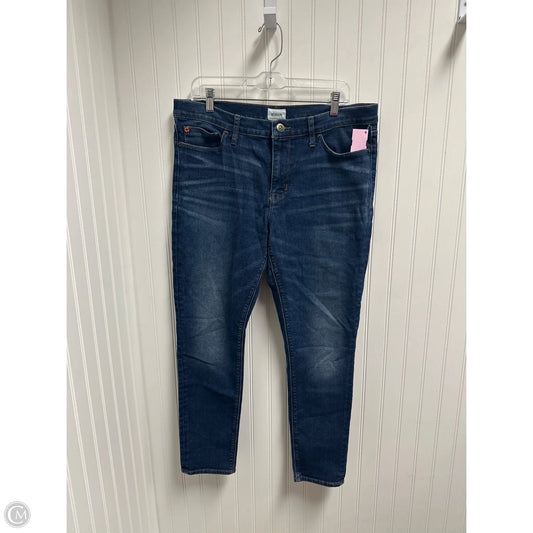 Jeans Skinny By Hudson In Blue Denim, Size: 16