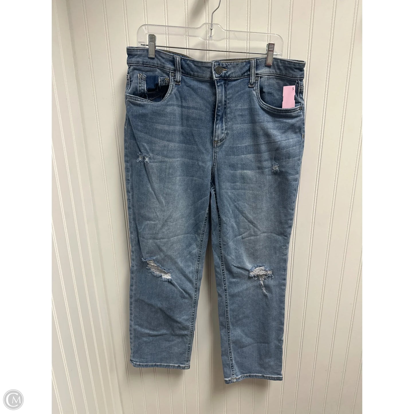 Jeans Boyfriend By Kut In Blue Denim, Size: 14