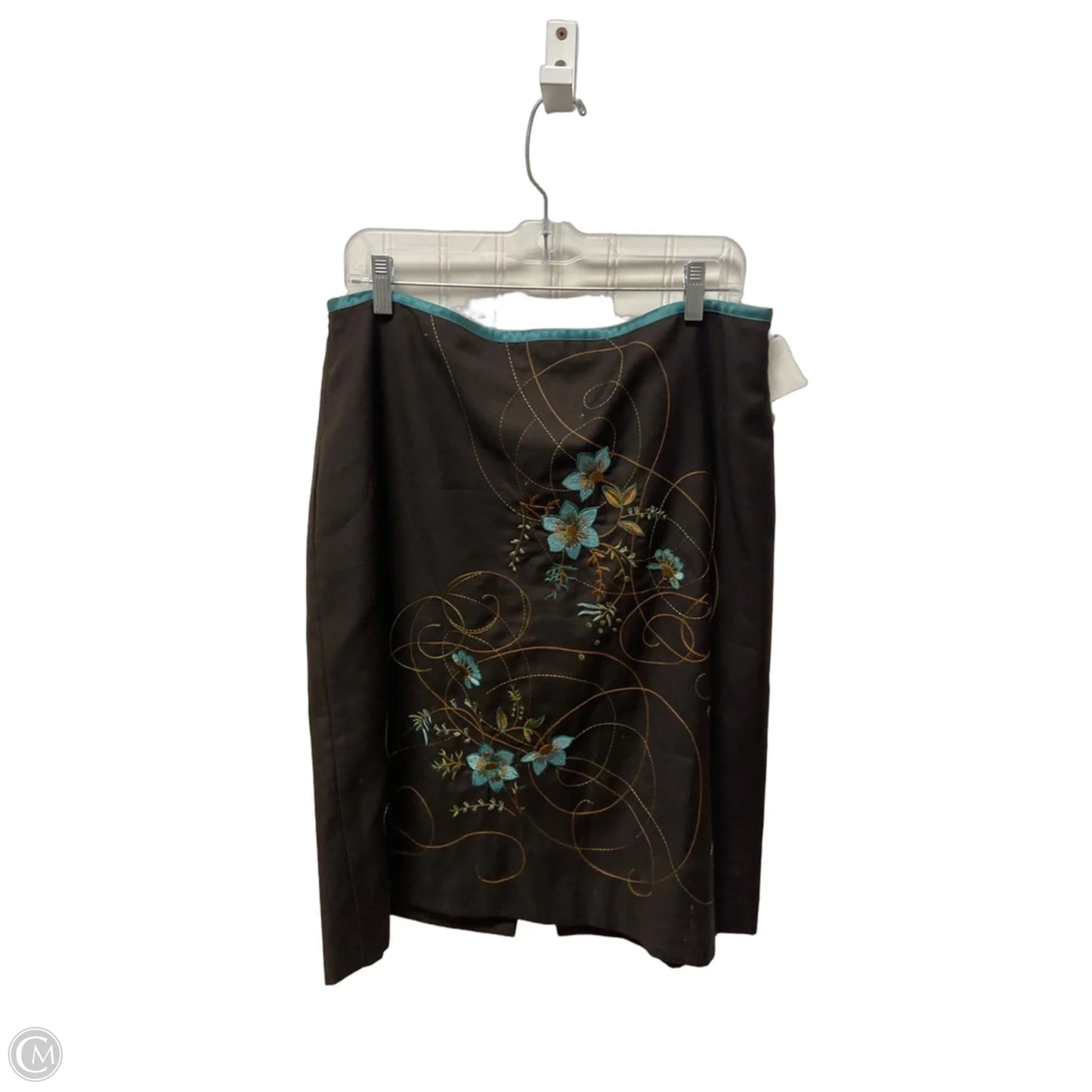 Skirt Midi By Loft In Brown, Size: 12