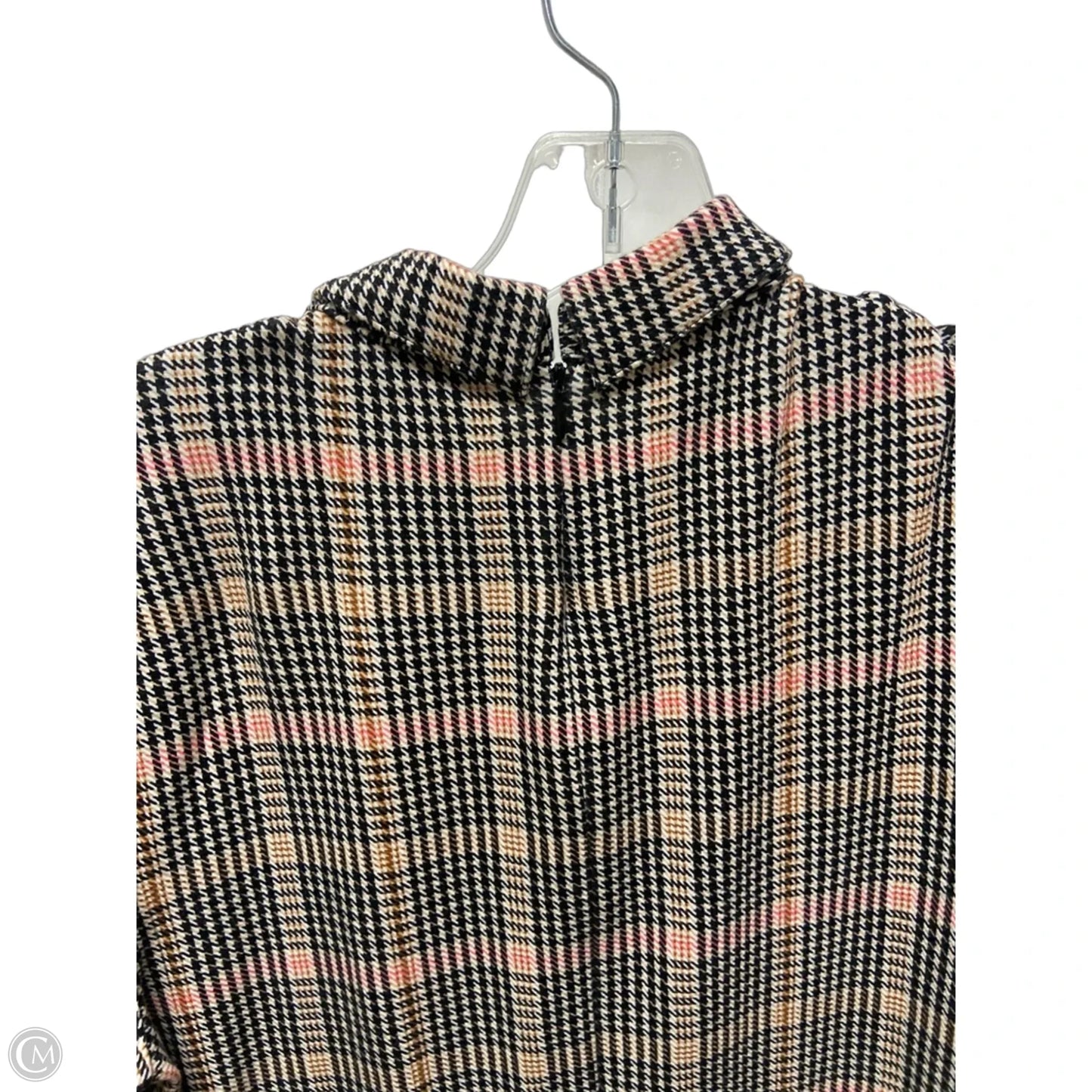 Dress Casual Midi By Loft In Plaid Pattern, Size: L
