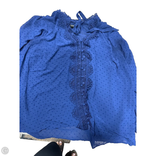 Top Long Sleeve By Torrid In Blue, Size: 3x