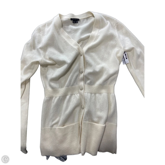 Sweater Cardigan By Theory In Cream, Size: M