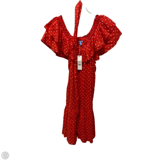 Dress Casual Midi By Draper James In Red, Size: Xl