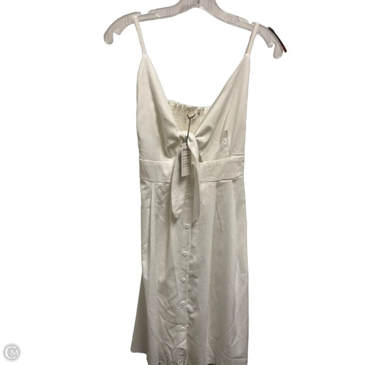 Dress Casual Midi By Clothes Mentor In White, Size: L