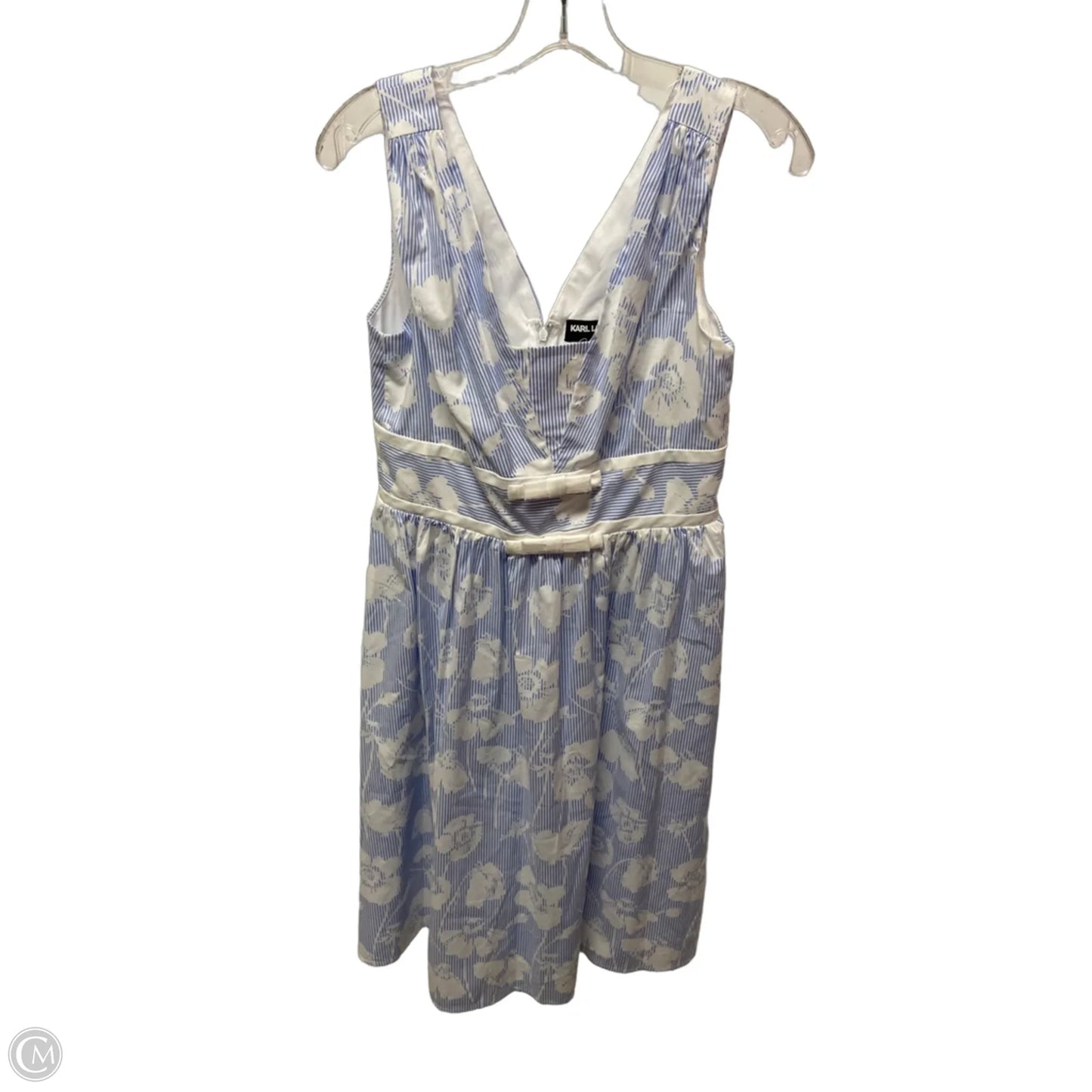 Dress Designer By Karl Lagerfeld In Blue, Size: S