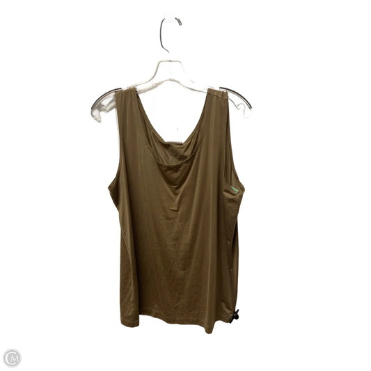 Top Sleeveless Basic By Chicos In Brown, Size: Xl