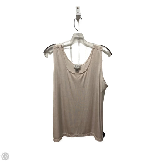 Top Sleeveless Basic By Chicos In Beige, Size: Xl