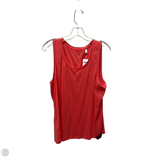 Top Sleeveless Basic By Chicos In Coral, Size: Xl