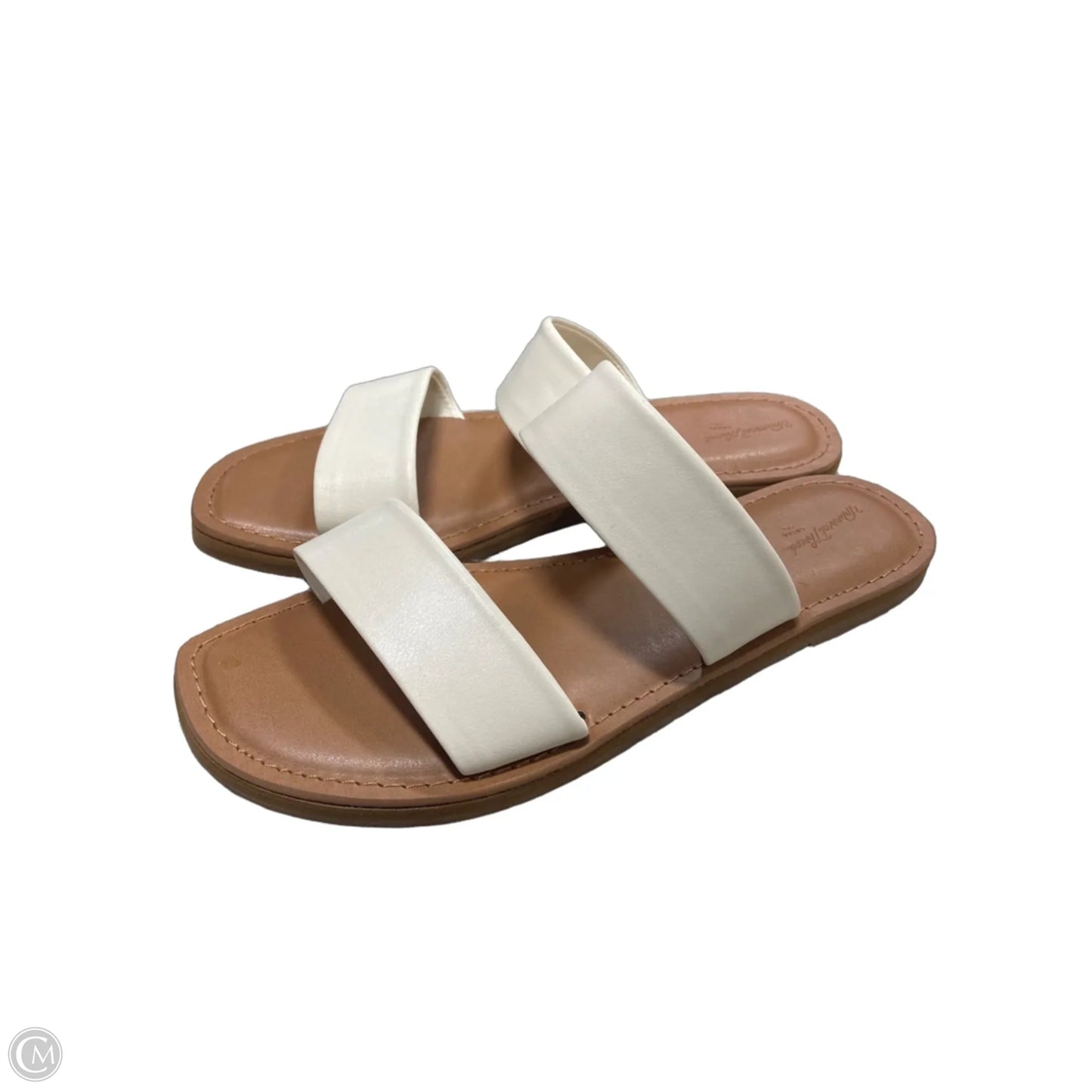 Sandals Flats By Universal Thread In Cream, Size: 8