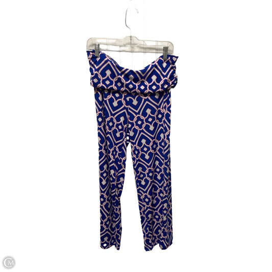 Pants Wide Leg By Tracy Negoshian In Blue & Pink, Size: 12