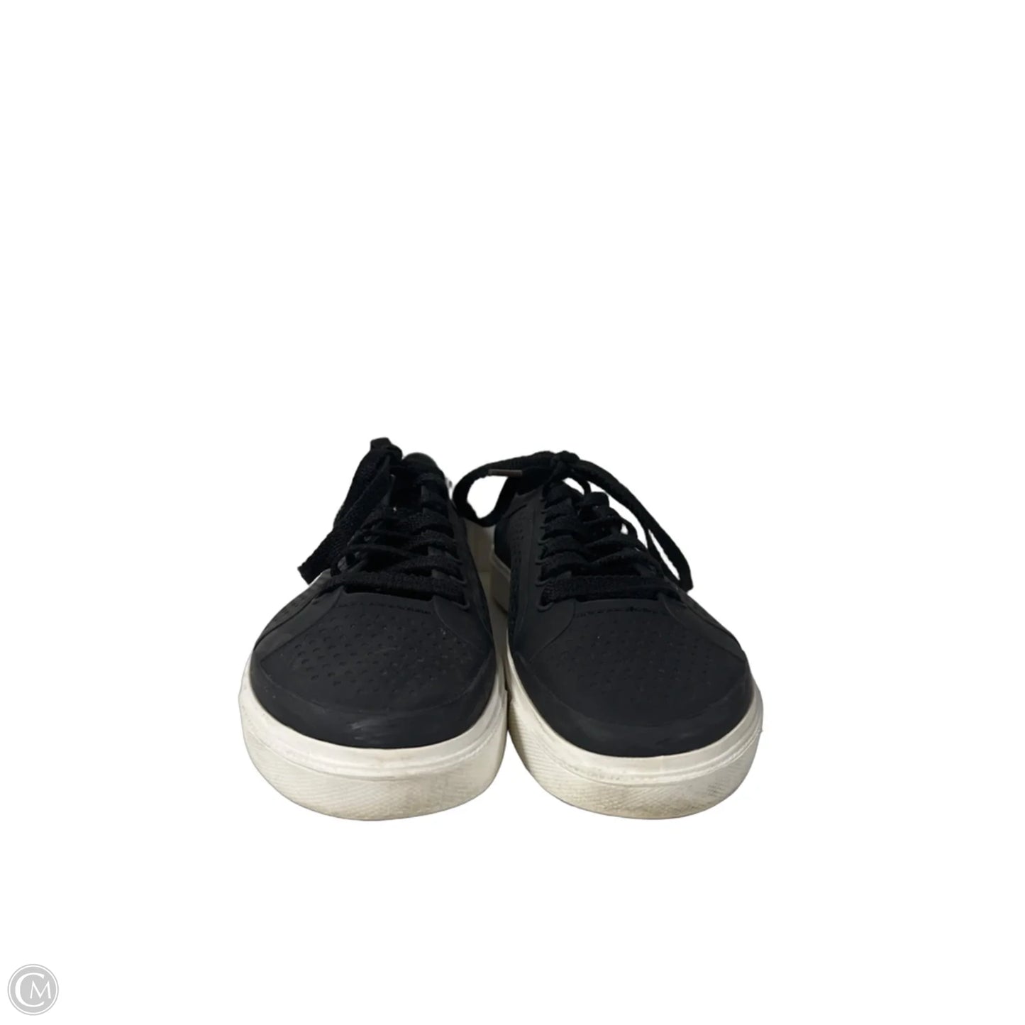 Shoes Flats By Crocs In Black, Size: 8