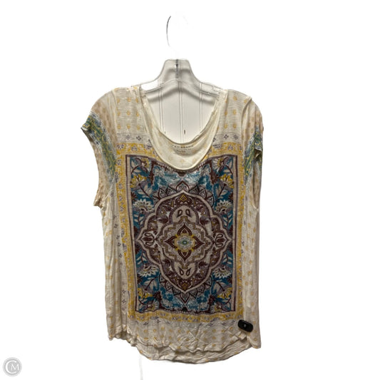 Top Short Sleeve By Lucky Brand In Black, Size: Xl