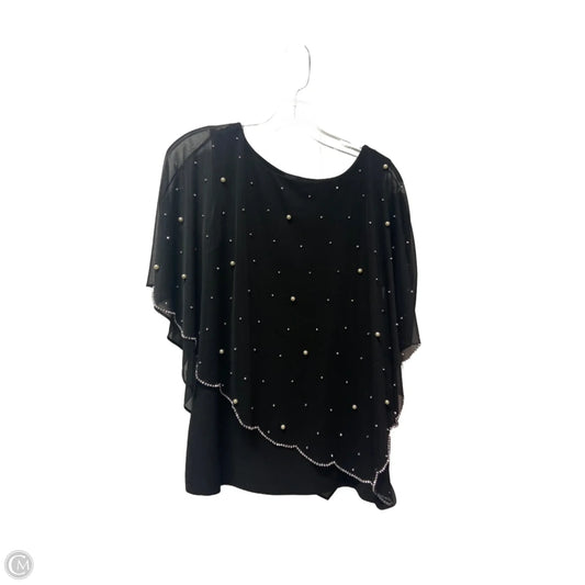 Top Short Sleeve By Msk In Black, Size: S