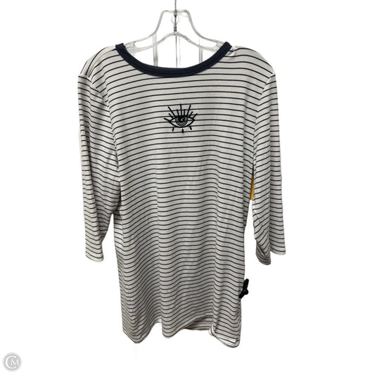 Top Long Sleeve By Torrid In Striped Pattern, Size: 2x