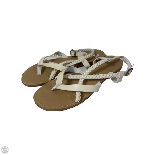 Sandals Flats By Mia In Ivory, Size: 10