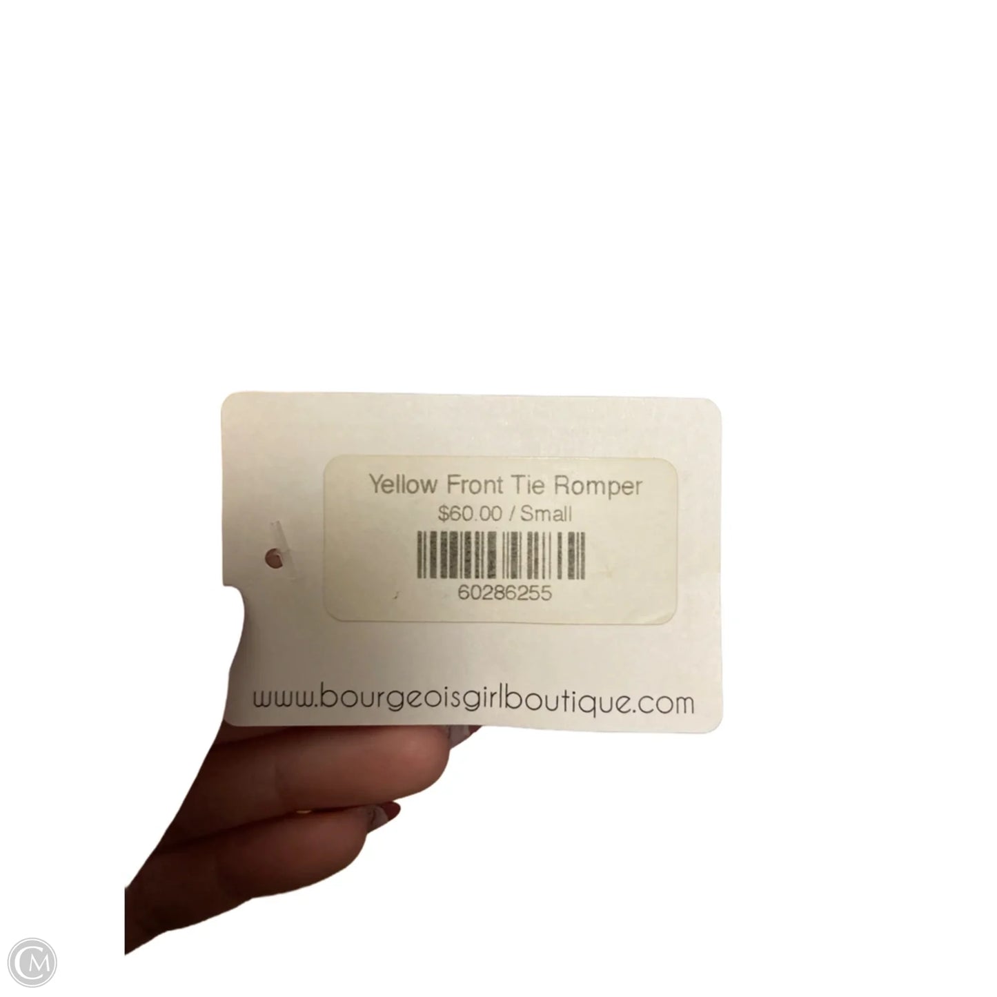 Romper By Clothes Mentor In Yellow, Size: S