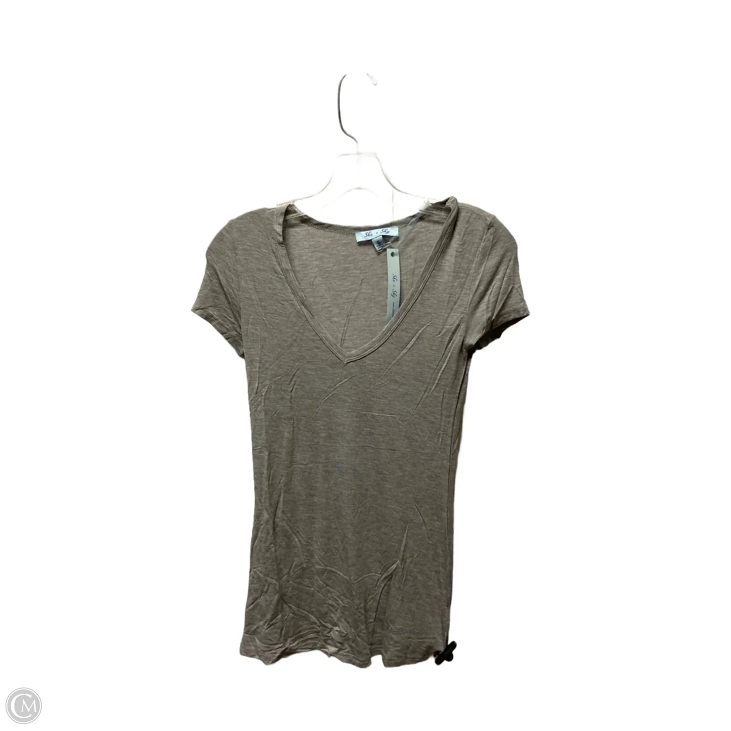 Top Short Sleeve By She + Sky In Grey, Size: S