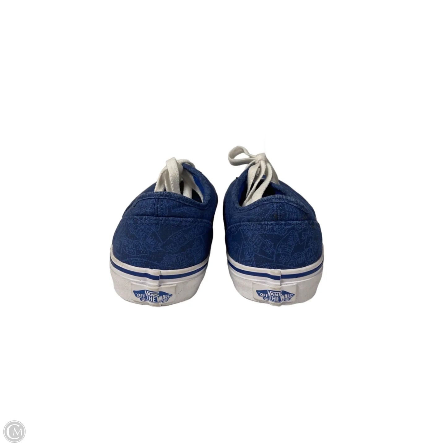 Shoes Sneakers By Vans In Blue & White, Size: 6.5