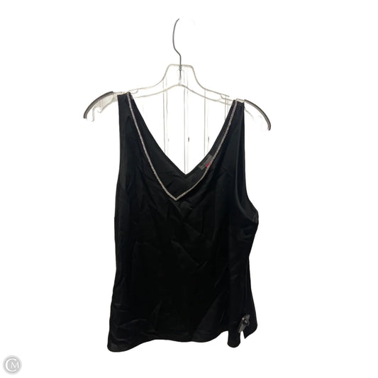 Top Sleeveless By Vince Camuto In Black & Silver, Size: L