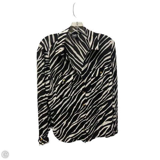 Top Long Sleeve By Inc In Animal Print, Size: L