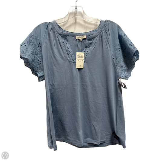 Top Short Sleeve By Clothes Mentor In Blue, Size: M