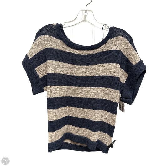 Top Short Sleeve By Wdny In Striped Pattern, Size: S