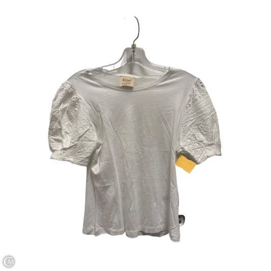 Top Short Sleeve By Elie Tahari In White, Size: S