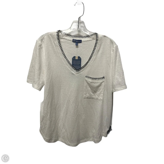Top Short Sleeve By Democracy In White, Size: S