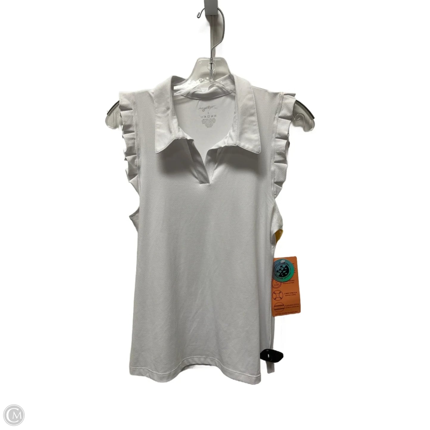 Top Sleeveless By Clothes Mentor In White, Size: S