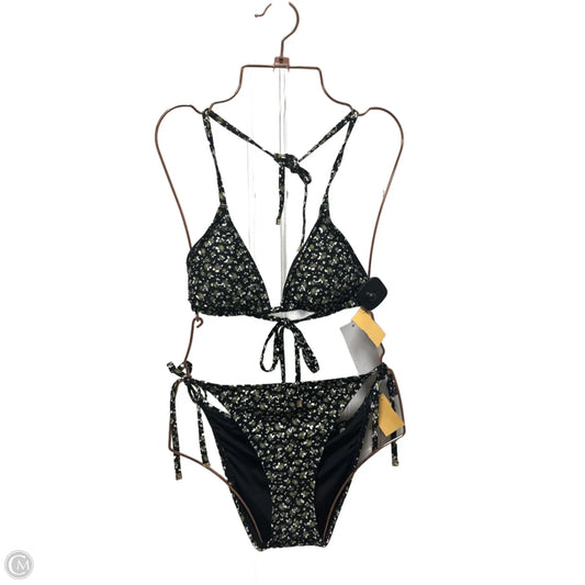 Sweater 2pc By Michael By Michael Kors In Black & Green, Size: M