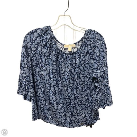 Top Long Sleeve By Michael By Michael Kors In Blue, Size: M