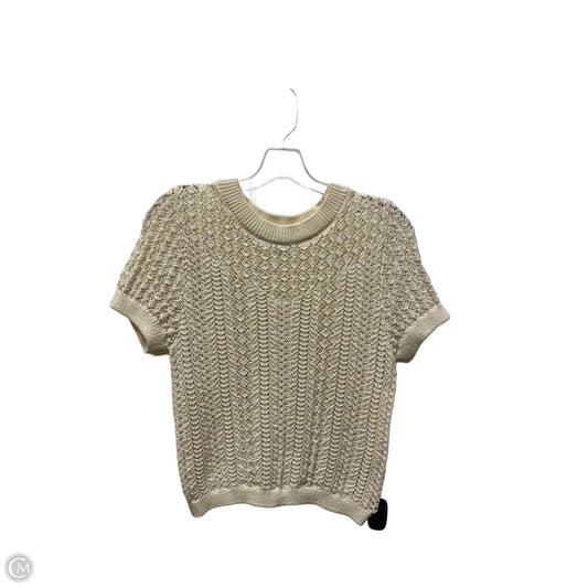 Top Short Sleeve By A New Day In Cream, Size: Xs