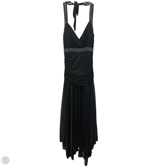 Dress Casual Maxi By Trixxi In Black & Silver, Size: M