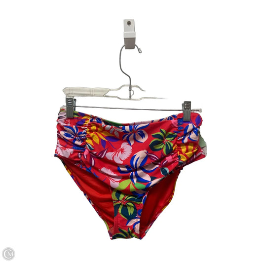 Swimsuit Bottom By Clothes Mentor In Red, Size: 10