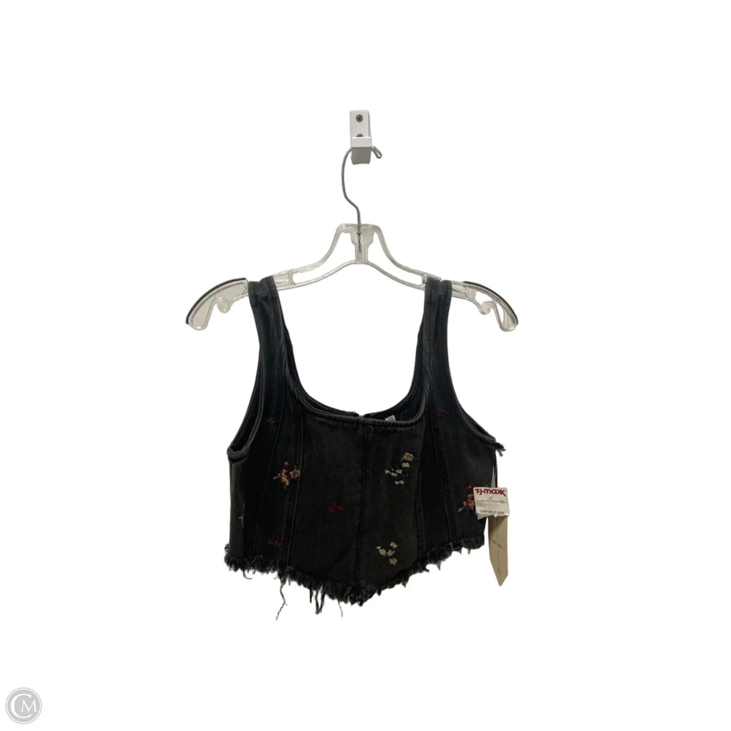 Top Sleeveless By Clothes Mentor In Black Denim, Size: M