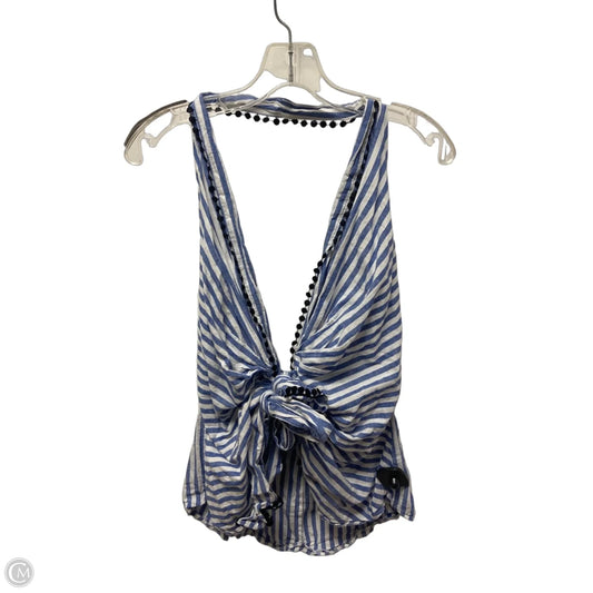 Top Sleeveless By Zara Women In Striped Pattern, Size: L