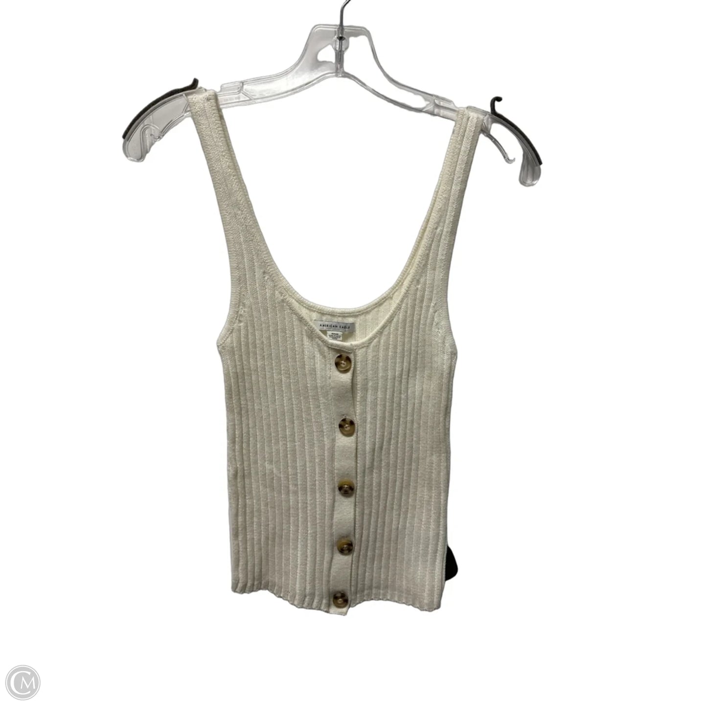 Top Sleeveless By American Eagle In Cream, Size: S