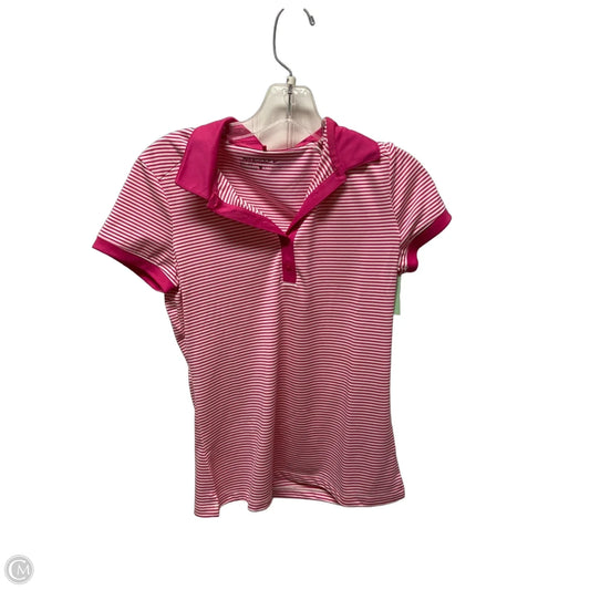 Athletic Top Short Sleeve By Nike In Pink, Size: S