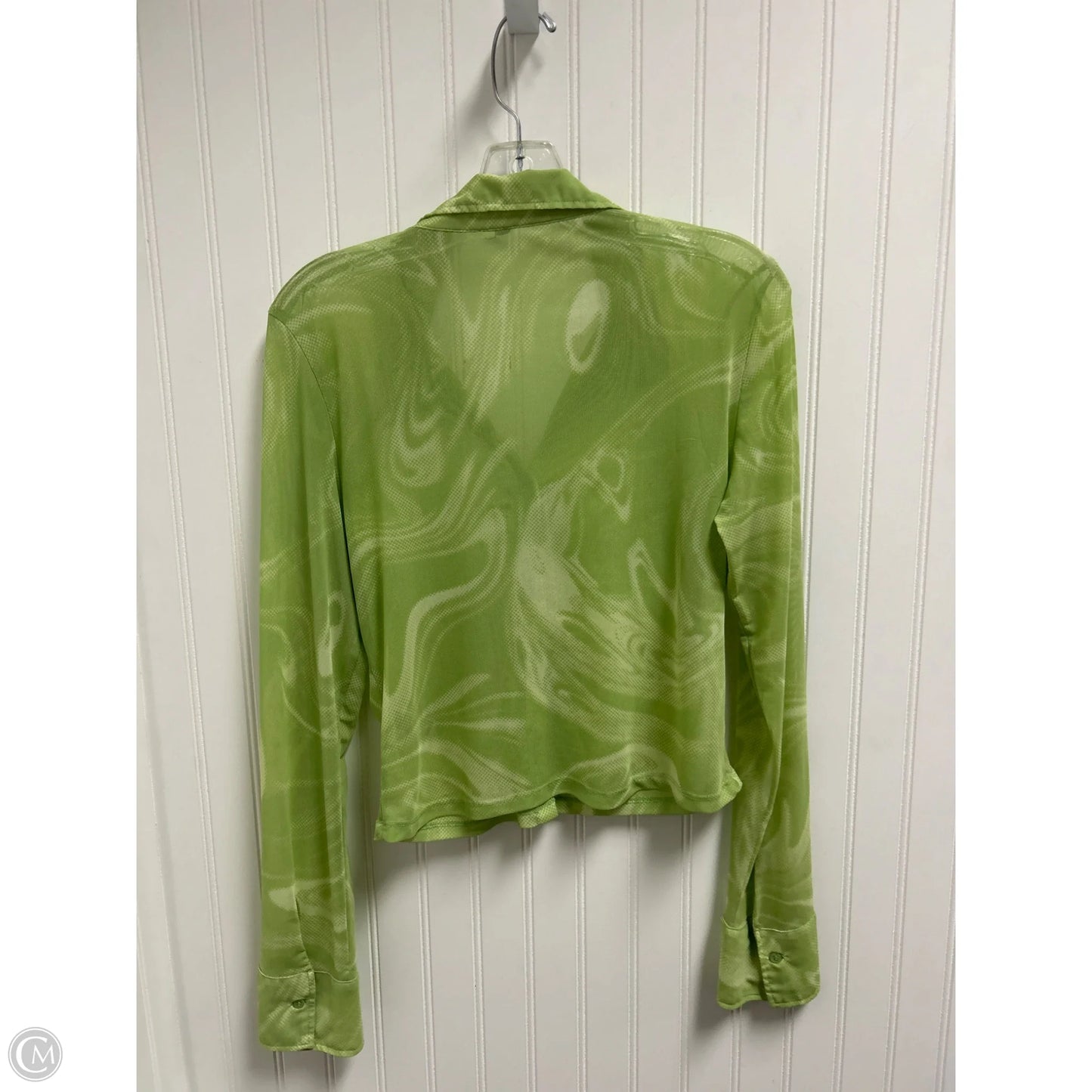 Top Long Sleeve By Clothes Mentor In Green, Size: S