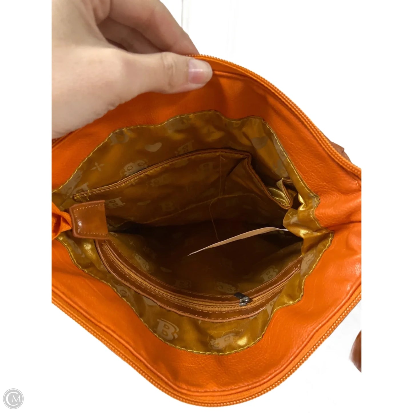 Handbag Leather By Clothes Mentor, Size: Medium