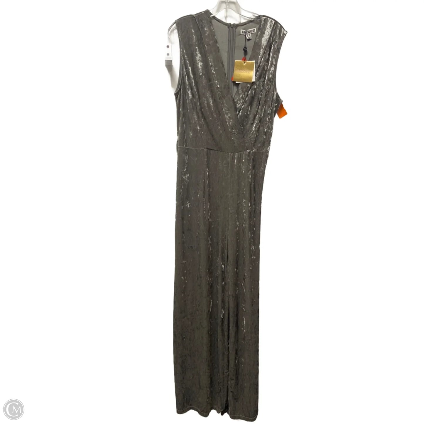 Romper By Clothes Mentor In Silver, Size: 14