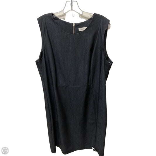 Dress Work By Calvin Klein In Black, Size: 1x